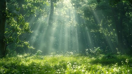 Amidst a serene forest glade, dappled sunlight illuminates a sanctuary where tranquility invites reflection and the solace of prayer.
