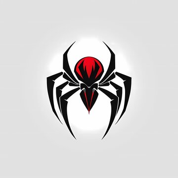 minimalist spider logo illustration