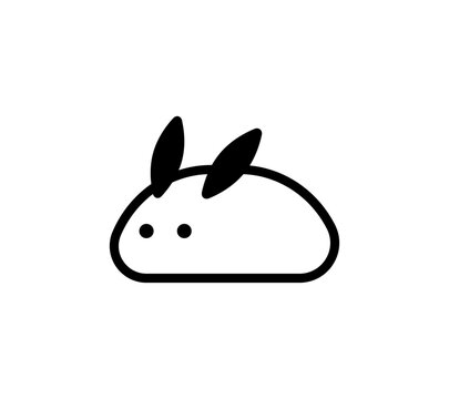 recommend clip art: シンプルな雪うさぎのイラスト
                    