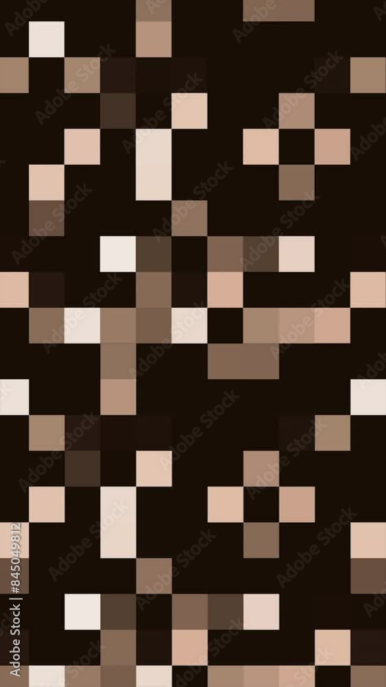 Poster abstract wall with blinking squares. media. blurred background with shining particles. vertical vide