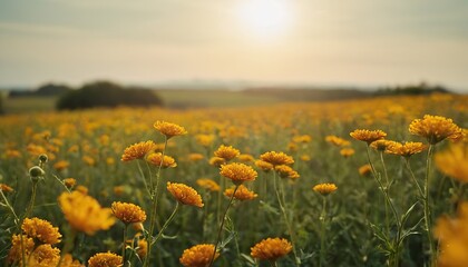 Fototapeta premium grass in the forest at sunset macro image shallow depth of field abstract summer nature background vintage filter