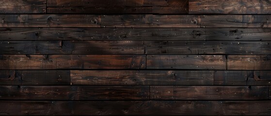 Dark wooden planks with a slightly glossy finish, suitable for modern rustic-themed projects