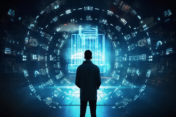 cyber security concept Login User identification