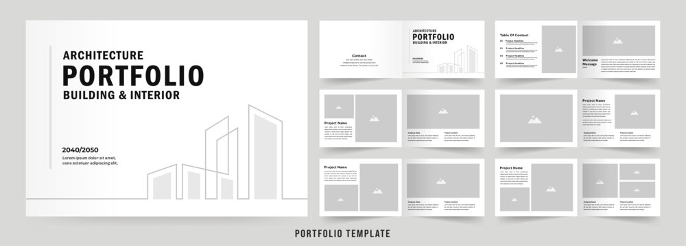 Landscape architecture Portfolio Brochure Template