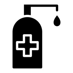 Fototapeta premium hand sanitizer icon