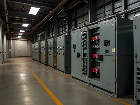 Low voltage switchgear at power plant
