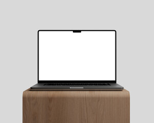 Realistic destop mockup on the table. Ideal for showcasing digital content in a professional and stylish manner.