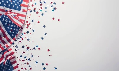 Obraz premium USA 4 July Independence Day design of America flag background