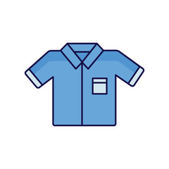 uniform icon with white background vector stock illustration