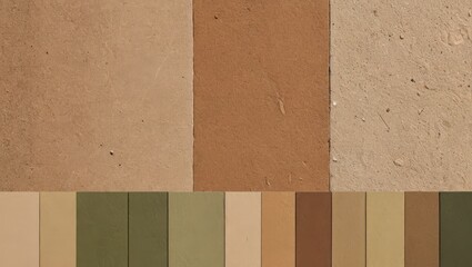 Fototapeta premium Brown and Green Textured Wall.