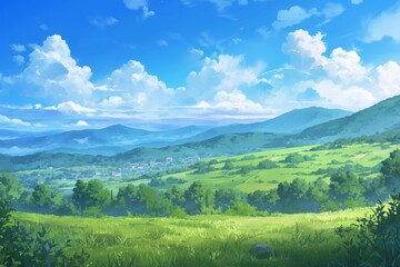 Naklejka premium Picturesque natural views for your design vision