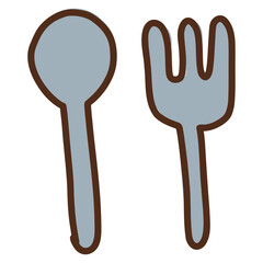 手描き食事マーク