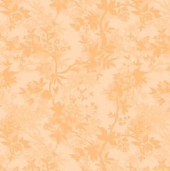 seamless background with leaves