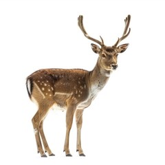 Deer isolated on white background  
