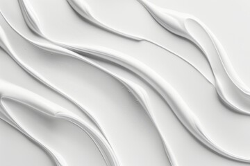 Obraz premium Abstract White Paint Texture with Smooth Brushstrokes