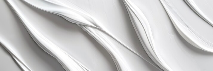 Obraz premium Abstract White Paint Texture with Smooth Brushstrokes
