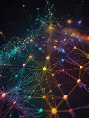 abstract background with glowing lights