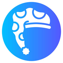 sleeping hat gradient icon
