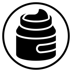night cream glyph icon