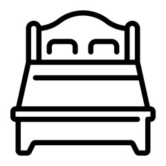 bed rest line icon