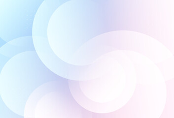 Obraz premium Minimalist modern background, blue and pink pastel gradations, circle effect style, eps 10