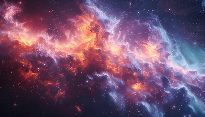 Naklejka premium space background