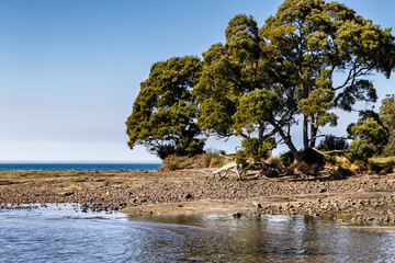 Beach scene at Recherche, Tasmania, Australia
