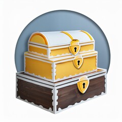 treasure chest with gold coins