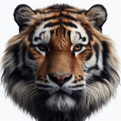 Fototapeta premium tiger in the white