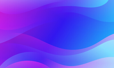 Captivating violet to blue gradient wave pattern, crafting an impactful, contemporary foundation for digital media and marketing collateral