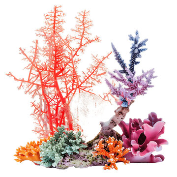 recommend clip art: Coral Reef Structure on Clear Background