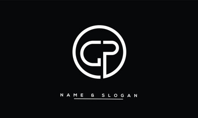 GP, PG, G, P Abstract Letters Logo Monogram
