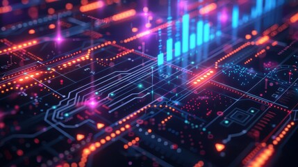 Obraz premium Fintech services are transforming the financial sector with cutting-edge technology.