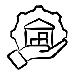 Warehouse Management System Icon