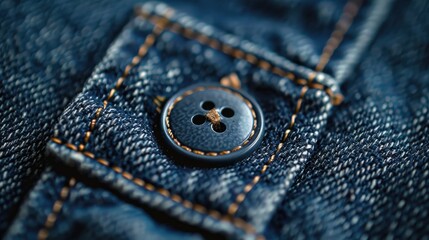 Denim button Fashion context