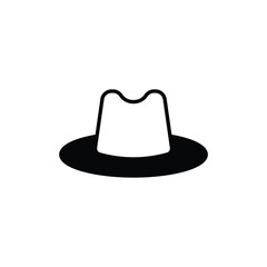 Hat icon design with white background stock illustration