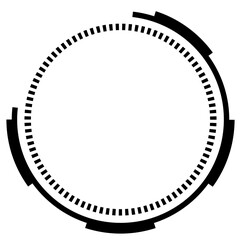 technology circle transparent background