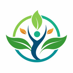 Therapeutic And Holistic Health Center Logo Design vector icon Template. Health And Wellness Logo vector art Illustration.