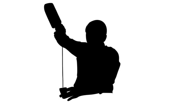 recommend clip art: silhouette of bartender makes a cocktail