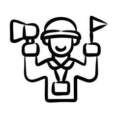 Obraz premium Tour Guide Icon