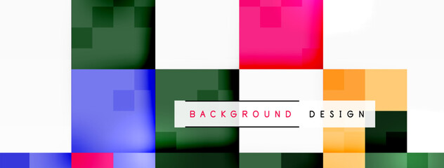 Dynamic colorful squares background. Vector Illustration For Wallpaper, Banner, Background, Card, Book Illustration, landing page