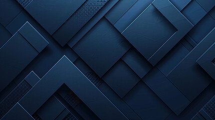 Abstract blue geometric background. Design modern elegant dark color scheme with diagonal lines. Design concept in the style of dark blue color. Technology background. Presentation design. Copy space