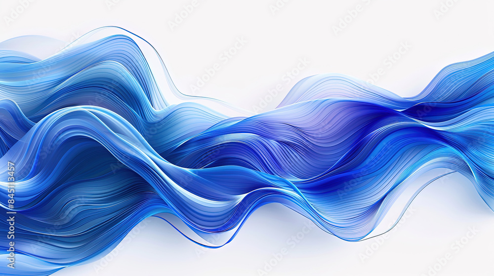 Poster abstract blue and white background vector presentation design with space for copy. elegant line art 