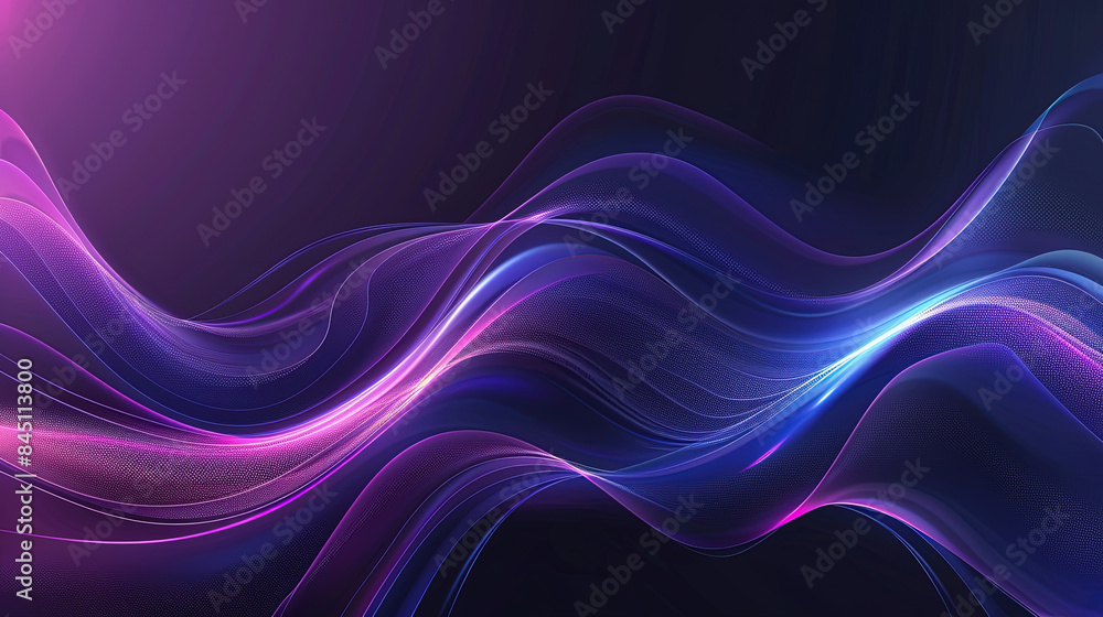 Poster abstract blue and pink gradient background. beautiful abstract wave technology background. gradient 