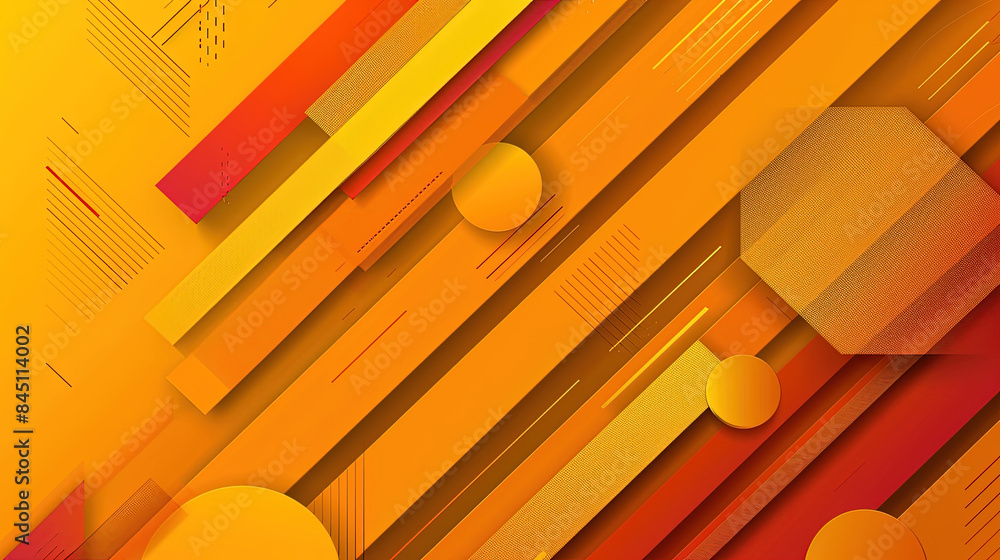Poster abstract yellow background with diagonal stripes and copy space for text. design style banner templa