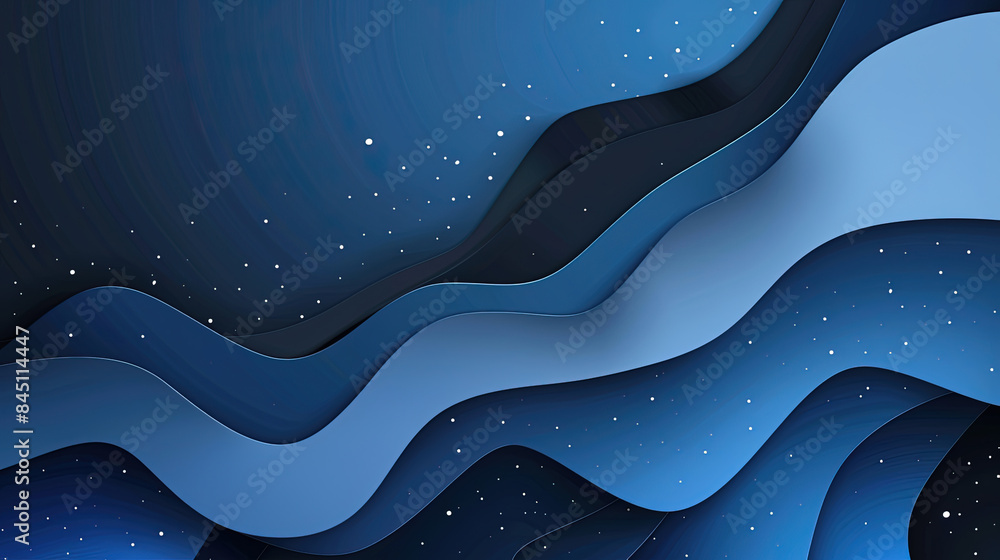 Poster abstract background. blue gradient background vector presentation design with large curved shape. co