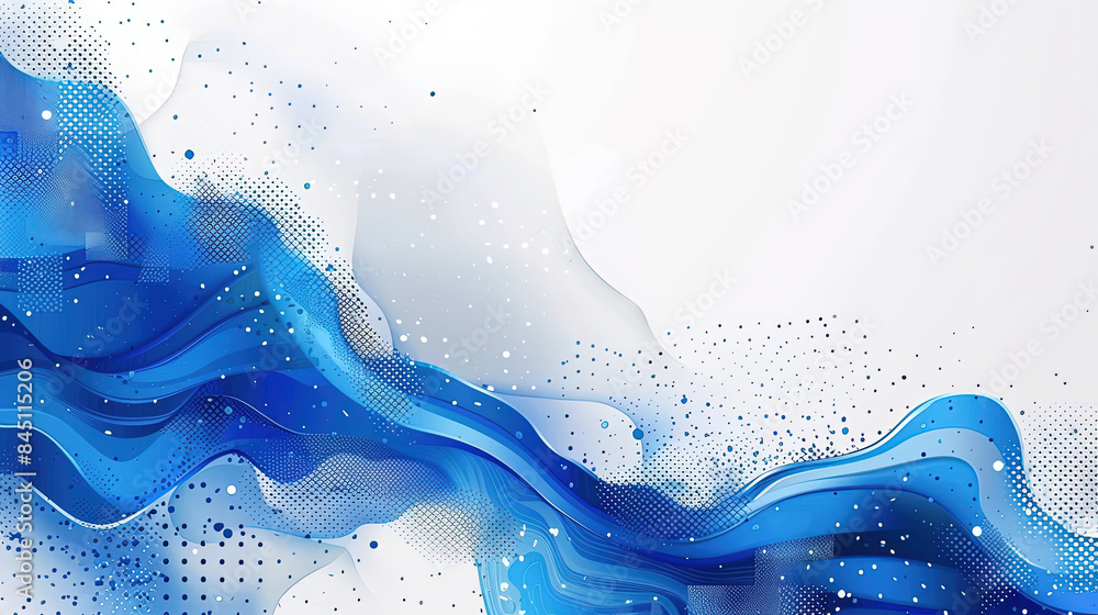 Poster abstract blue and white background vector presentation design with space for copy. elegant line art 