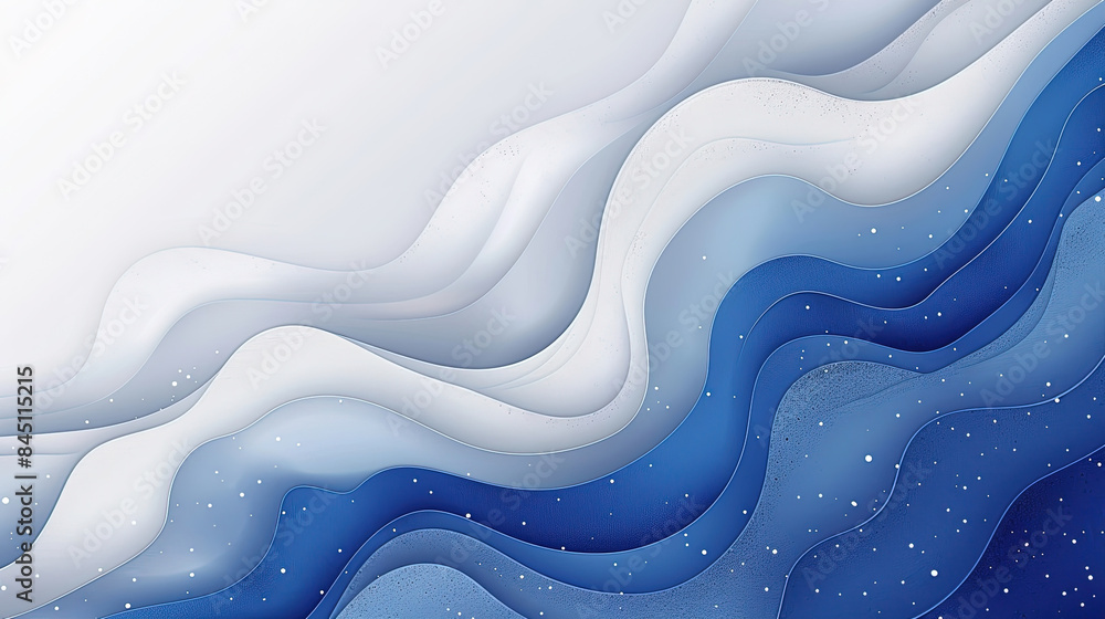 Poster abstract blue and white background vector presentation design with space for copy. elegant line art 