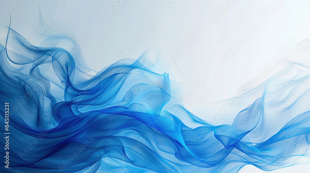 Poster abstract blue and white background vector presentation design with space for copy. elegant line art 