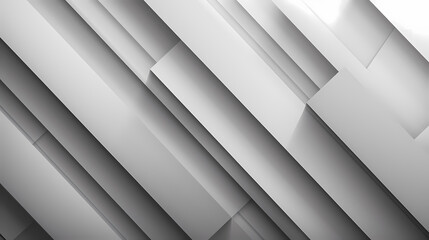 Fototapeta premium Abstract geometric background featuring overlapping gray rectangular shapes creating a futuristic 3D illusion.